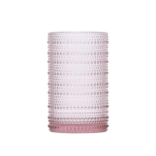 Jupiter Beaded High Ball Glass, Set of 6 - Pink