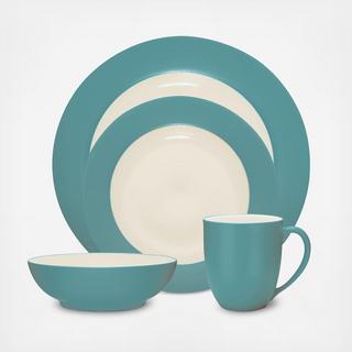 Colorwave Rim 4-Piece Place Setting, Service for 1