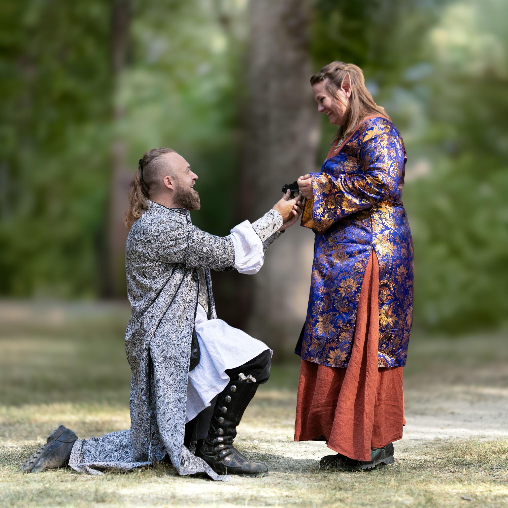 From fae shenanigans to forever—Cian surprised Sarah with a proposal at the LARP finale, captured beautifully by our friend Megan.