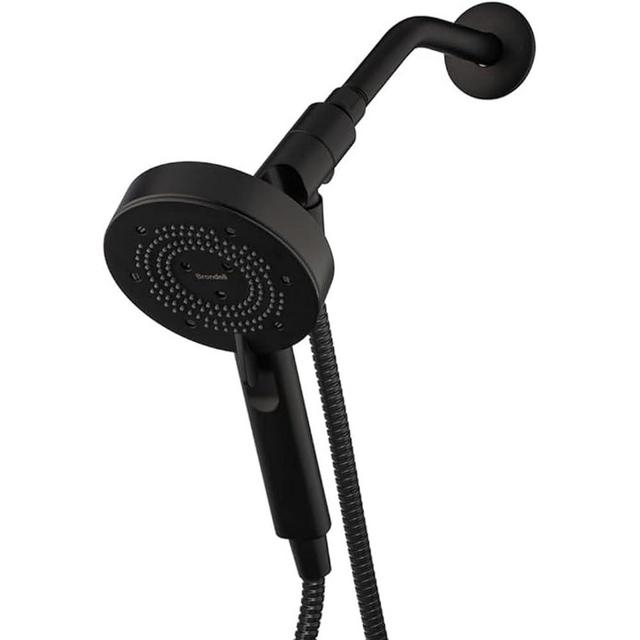 Brondell Nebia Magnetic Shower Head with Handheld Spray Combo, Yuba NE80, Halonetic Adjustable High-Pressure Showerhead, 5- Setting, Precision Nozzle, Matte Black