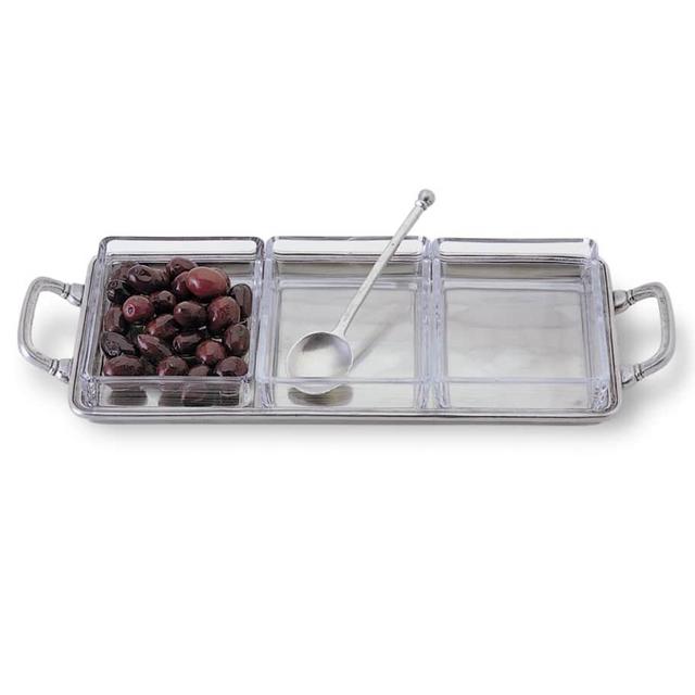 Match Crudite Tray with Handles