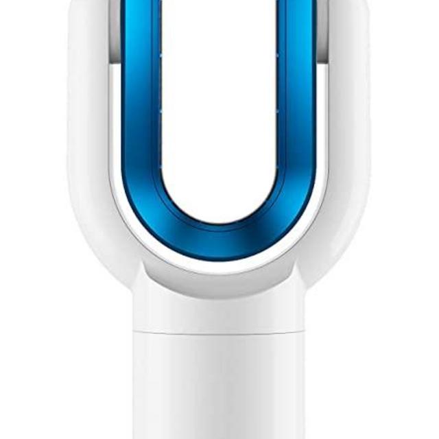 AB08W Bladeless Heater Fan, 10 Speeds Tower Fan with Remote Control, Space Heater and Air Circulator Fan for Bedroom Office Living room, White/Blue