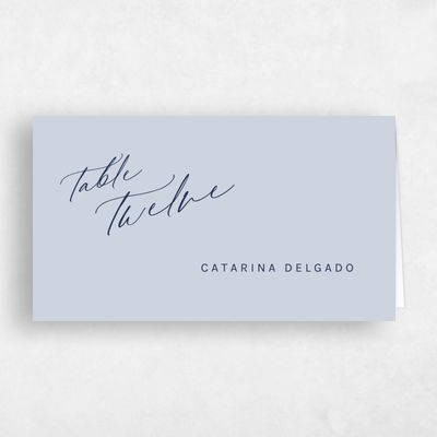 Sweet Blue Wedding Place Card - Blair