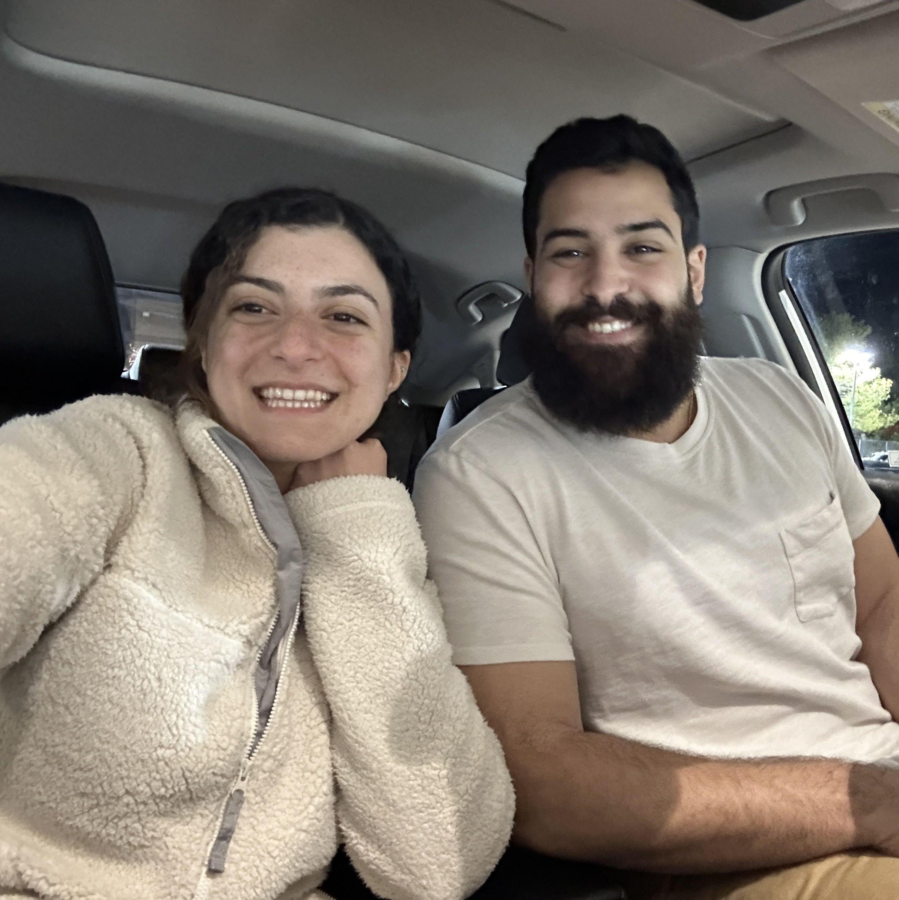 Lena was EXTREMELY patient with Matt this day as Matt took 6 hours to choose a car and here we are sitting in it!