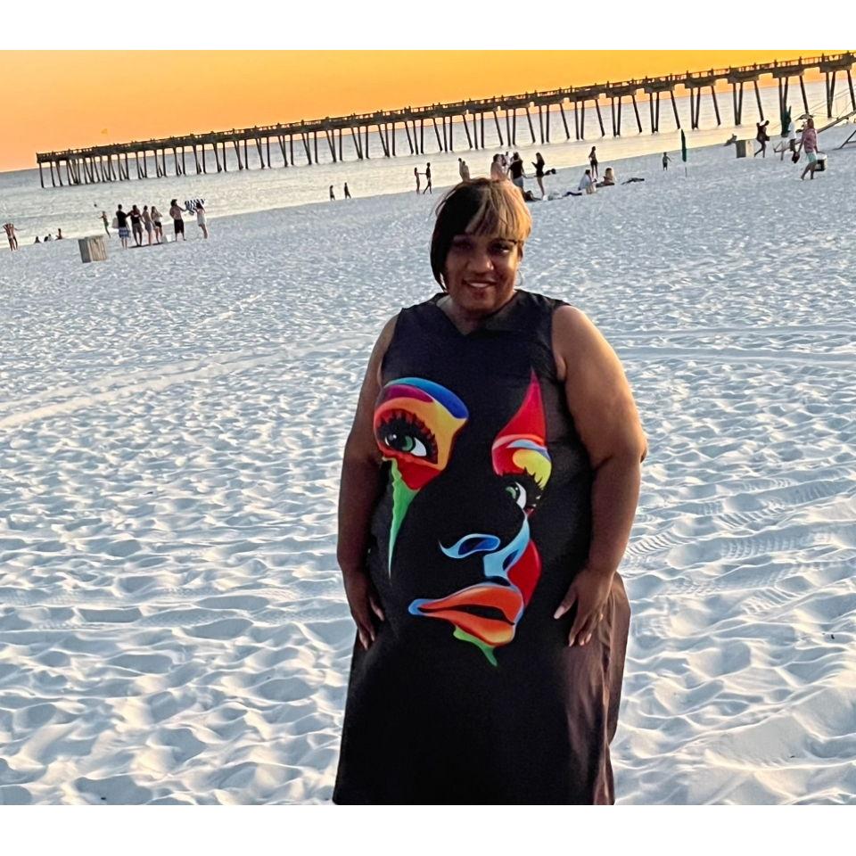 The bride is looking forward to making lifetime memories on Pensacola's disabled beach