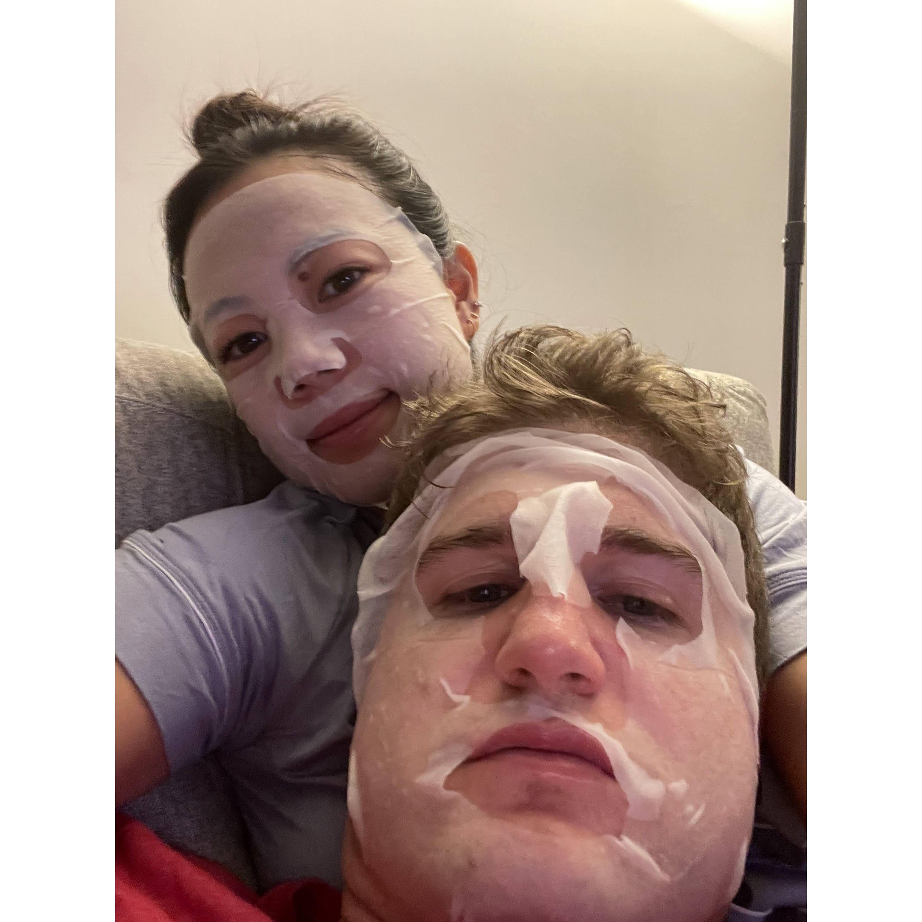 Sussy taught Matt how to skincare