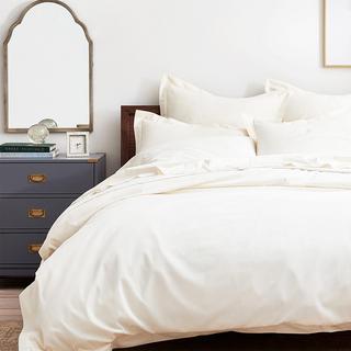 Signature Hemmed Organic 3-Piece Duvet Set