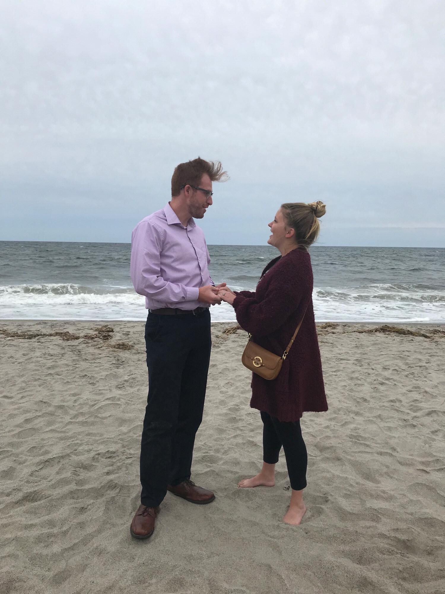 Moments after we got engaged!