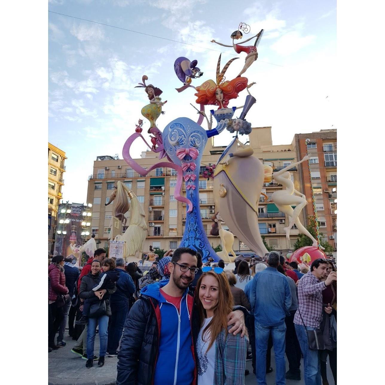At "Las Fallas" in Valencia