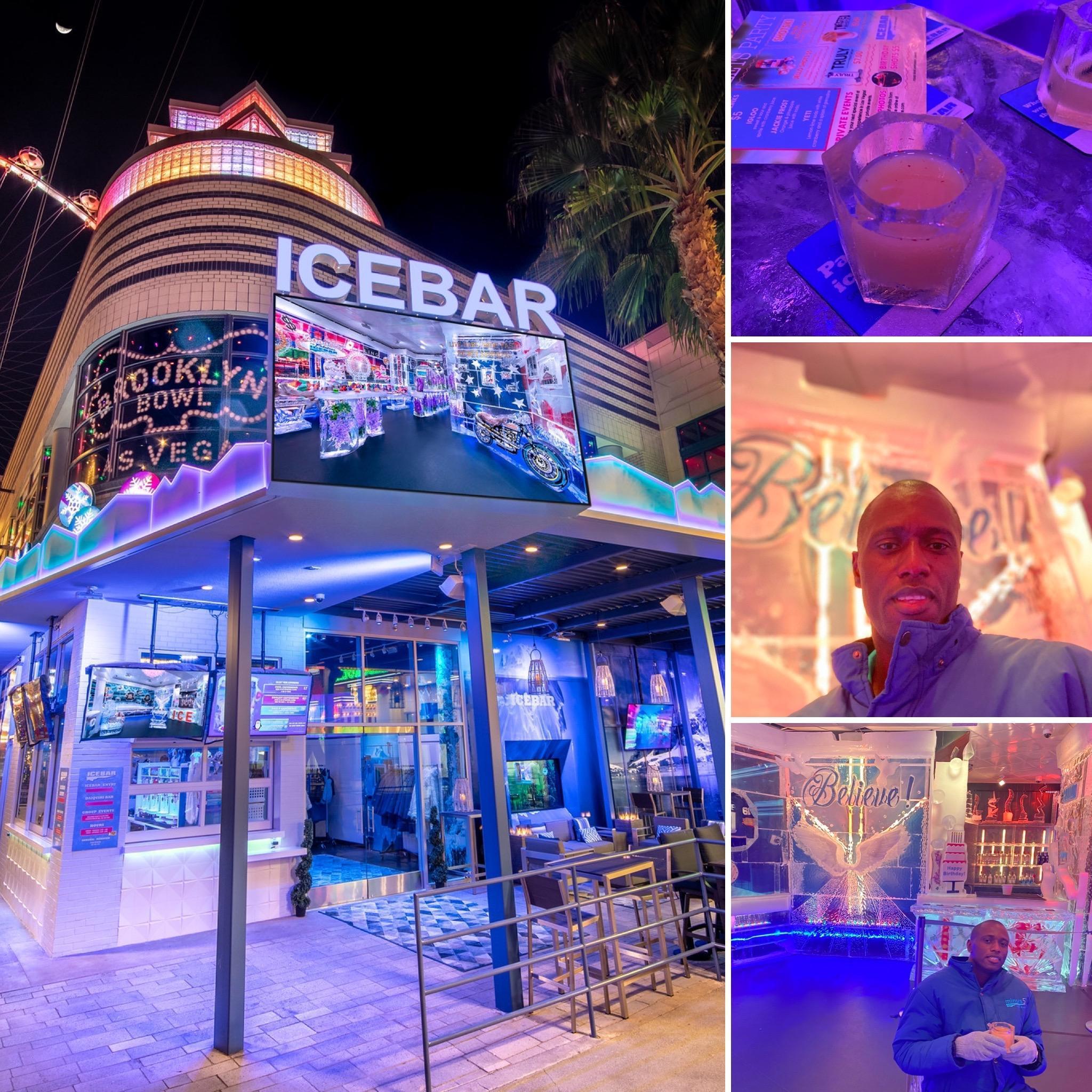 Ice Bar in Vegas 
It was -5°