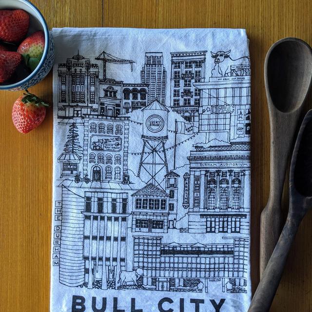 Bull City (Durham, NC) Tea Towel