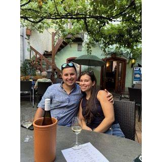 Biergarten in Rüdesheim, Germany - July 2024