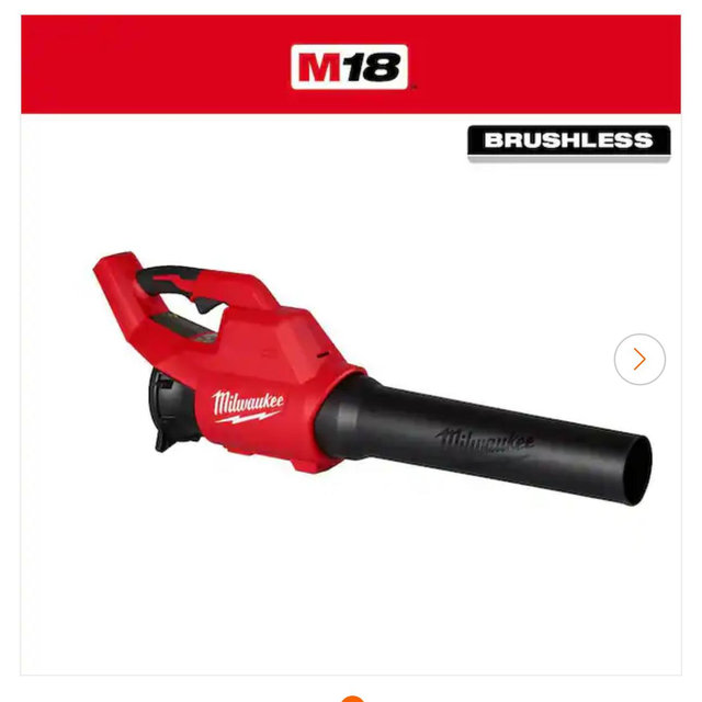Milwaukee M18 Brushless 120 MPH 450 CFM 18V Cordless Handheld Battery Powered Leaf Blower (Tool-Only) 3044-20