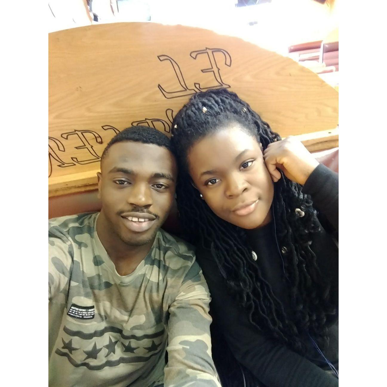 Our first eat out as friends