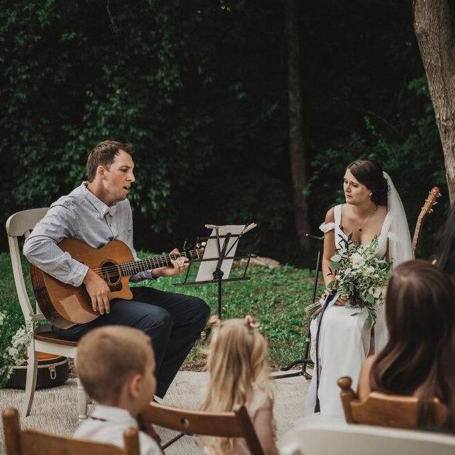 Sonja had asked her brother-in-law to play my favorite song as I walked down the aisle.  She didn't know James told him not to, so he could play it for her instead.  ("I'll Be" - Edwin McCain)