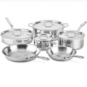 All-Clad 10 Piece Pots and Pans Cookware Set