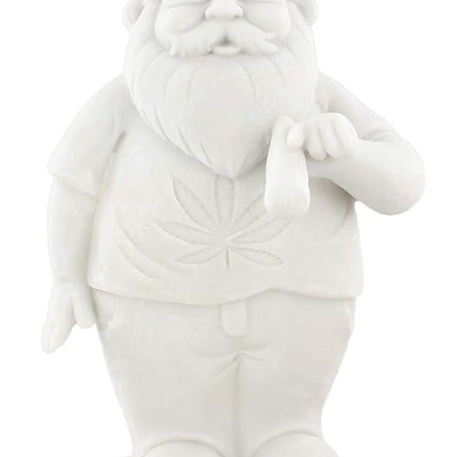 Gnometastic Gnude Gnomes - Unpainted Smoking Gnome, 8.5" Inches - DIY Paint Your Own Gnome - Funny Garden Gnomes to Paint for Adults, Outdoor or Indoor
