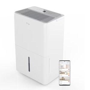 TCL 1-Gallon 33 -Pint 3 -Speed Wi-Fi Connected Dehumidifier ENERGY STAR Certified (For Rooms 1501 - 3000 Square Feet) White