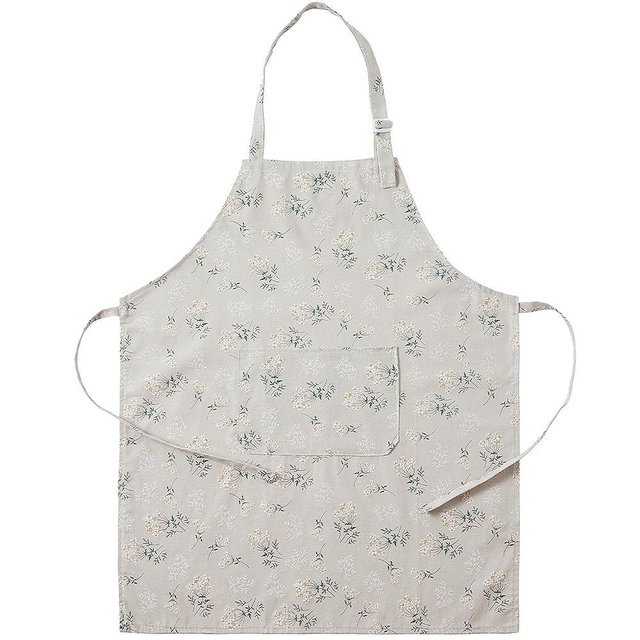 Japanese Style Apron with Pockets, Adjustable Belt Apron for Women and Men, Cute Country Style Kitchen Apron, Womens Japanese Aprons for Cooking Baking Gardening