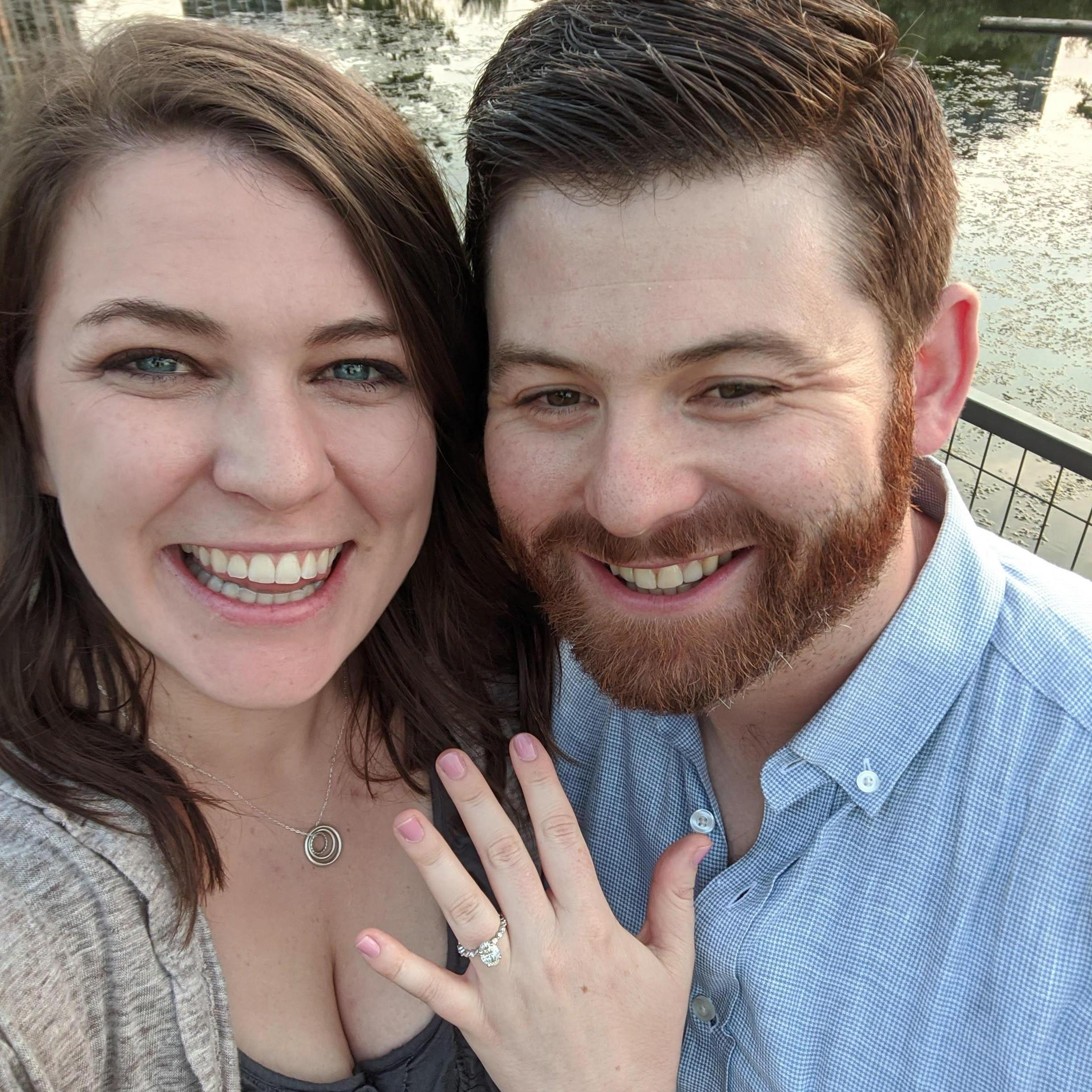 First picture after getting engaged!