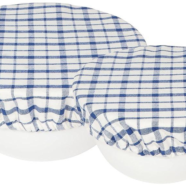 Now Designs Save Set Bowl Covers, Set of 2, Belle Plaid