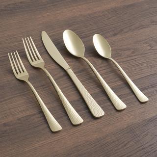 Brody Hammered 20-Piece Flatware Set, Service for 4