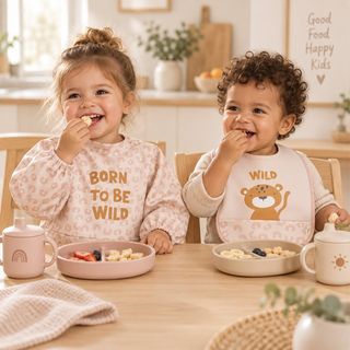 Born To Be Wild Short& Long Sleeve Bib Set