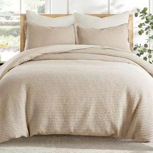 Levtex Home Cloud Waffle Duvet Cover Set (Brown)