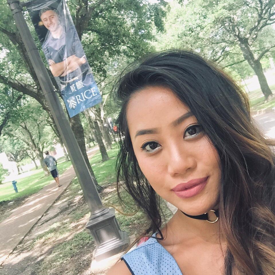 Houston, Texas - Nick’s infamous banner at Rice University