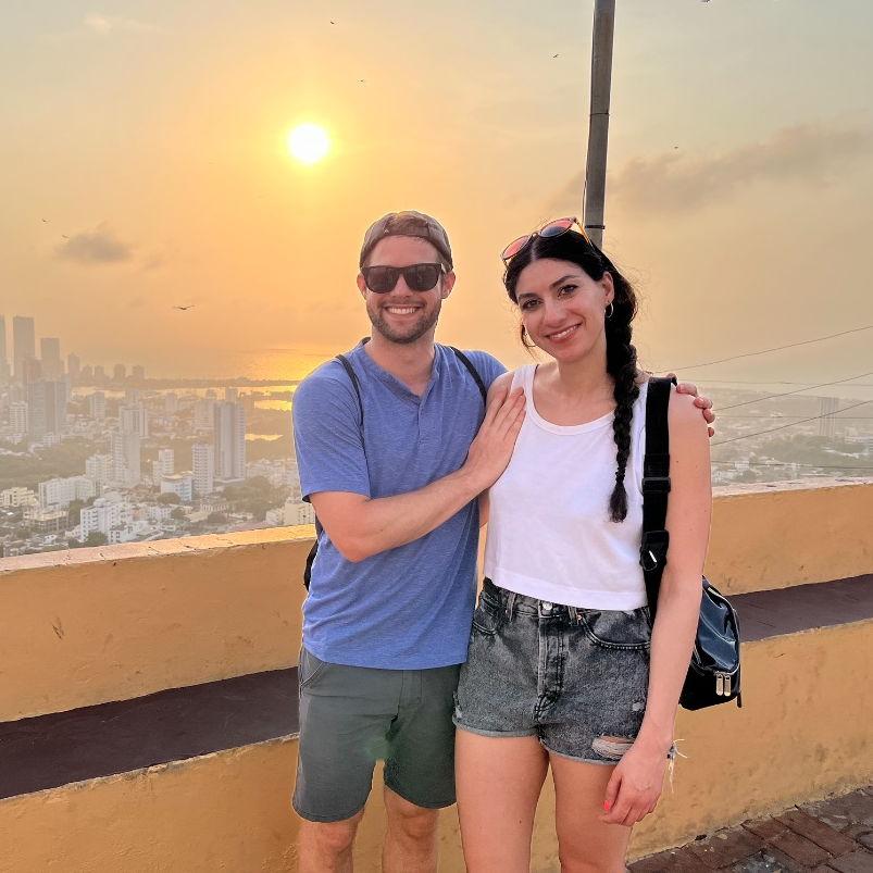 Mount la Popa in Cartagena, Colombia overlooking the city.