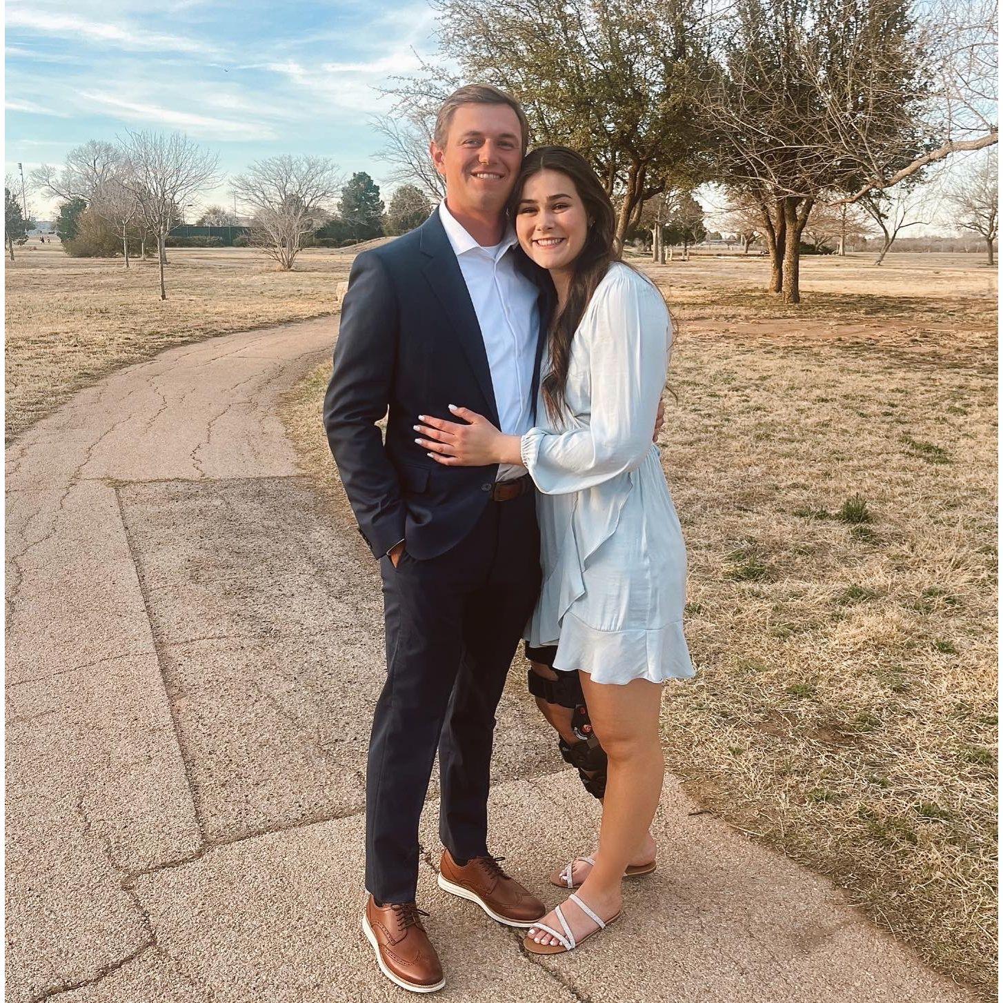 Our first date headed to Venezia, an italian restaurant in Midland, TX.