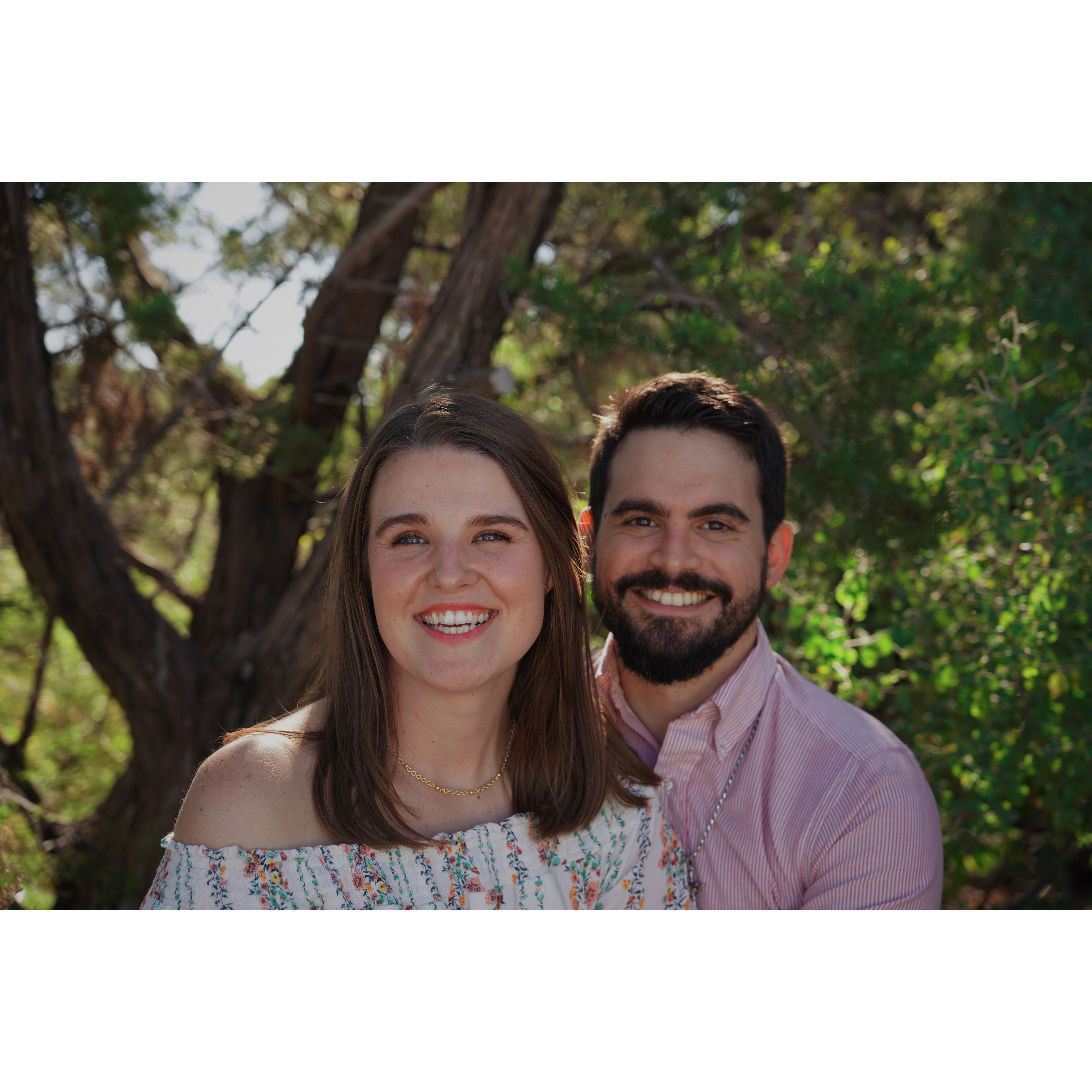 Surprise engagement photoshoot with Abby right after our sunrise proposal!