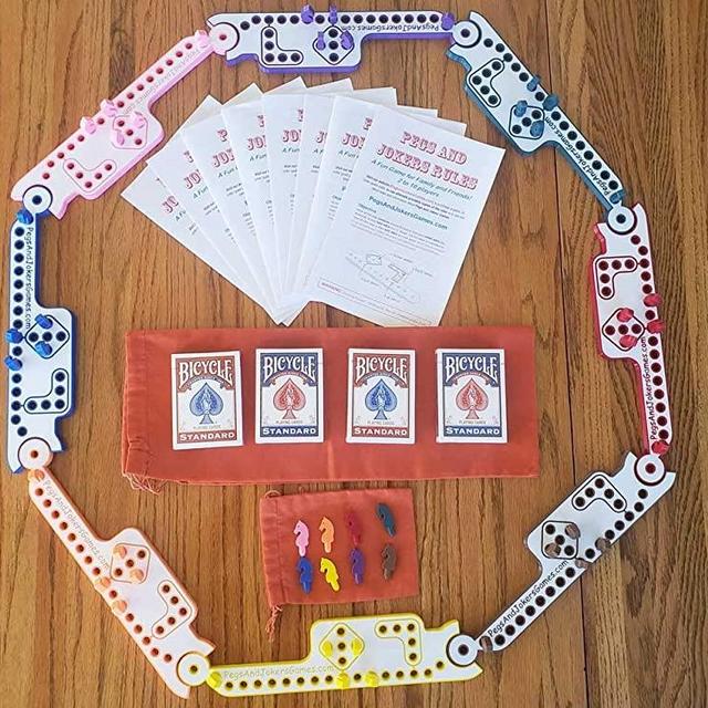 Pegs and Jokers 2-8 Player Full Size Game Set