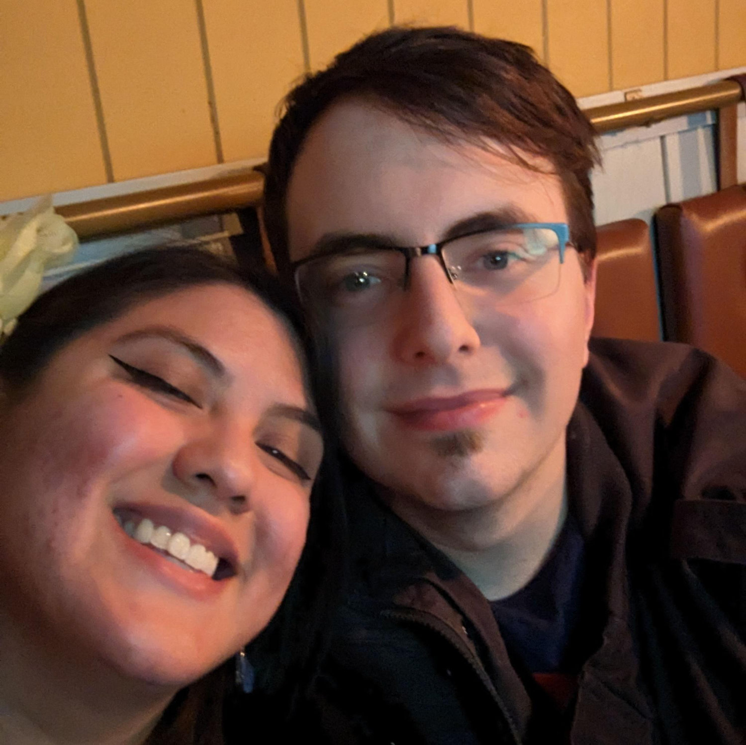 Our first photo together.