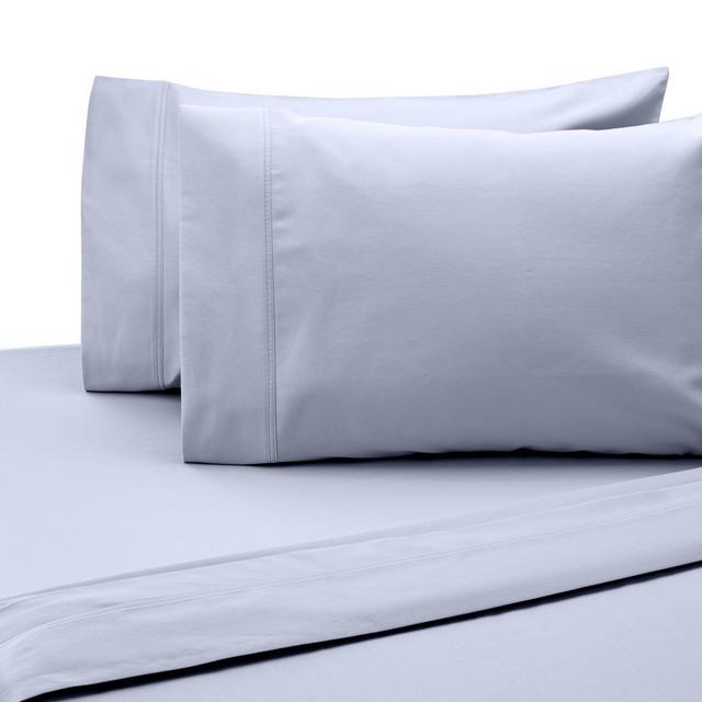 SALT™ 300-Thread-Count Cotton Sateen Queen Sheet Set in Light Blue