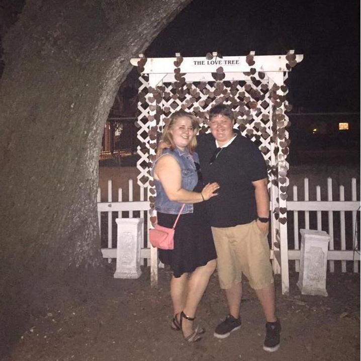 The Legend is that if you stand under the love tree in St. Augustine and take a photo your love will last a life time