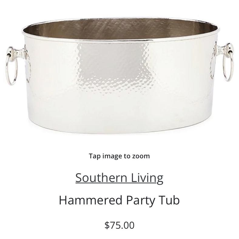Southern Living Hammered Party Tub- Dillards
