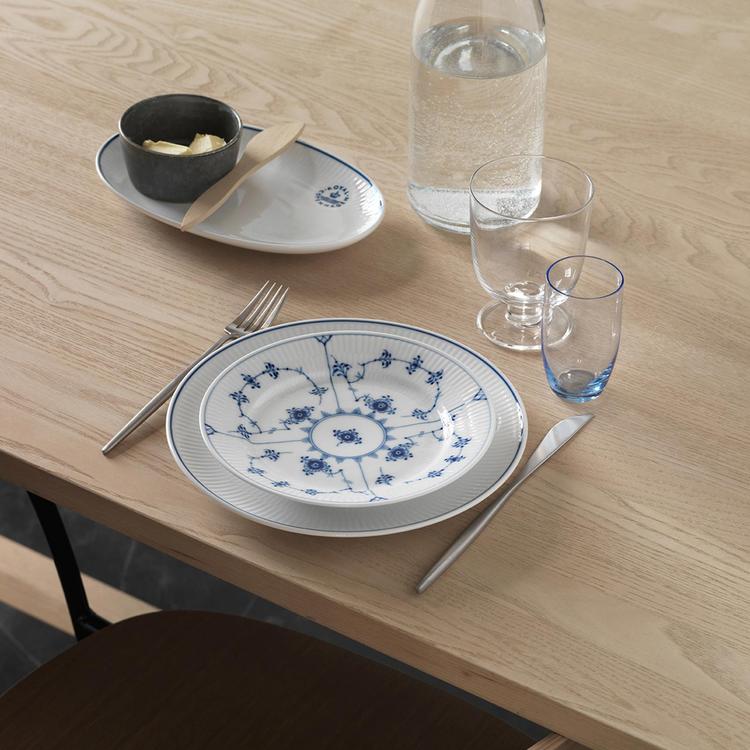 Royal Copenhagen, Blue Fluted Plain Salad Plate | Zola