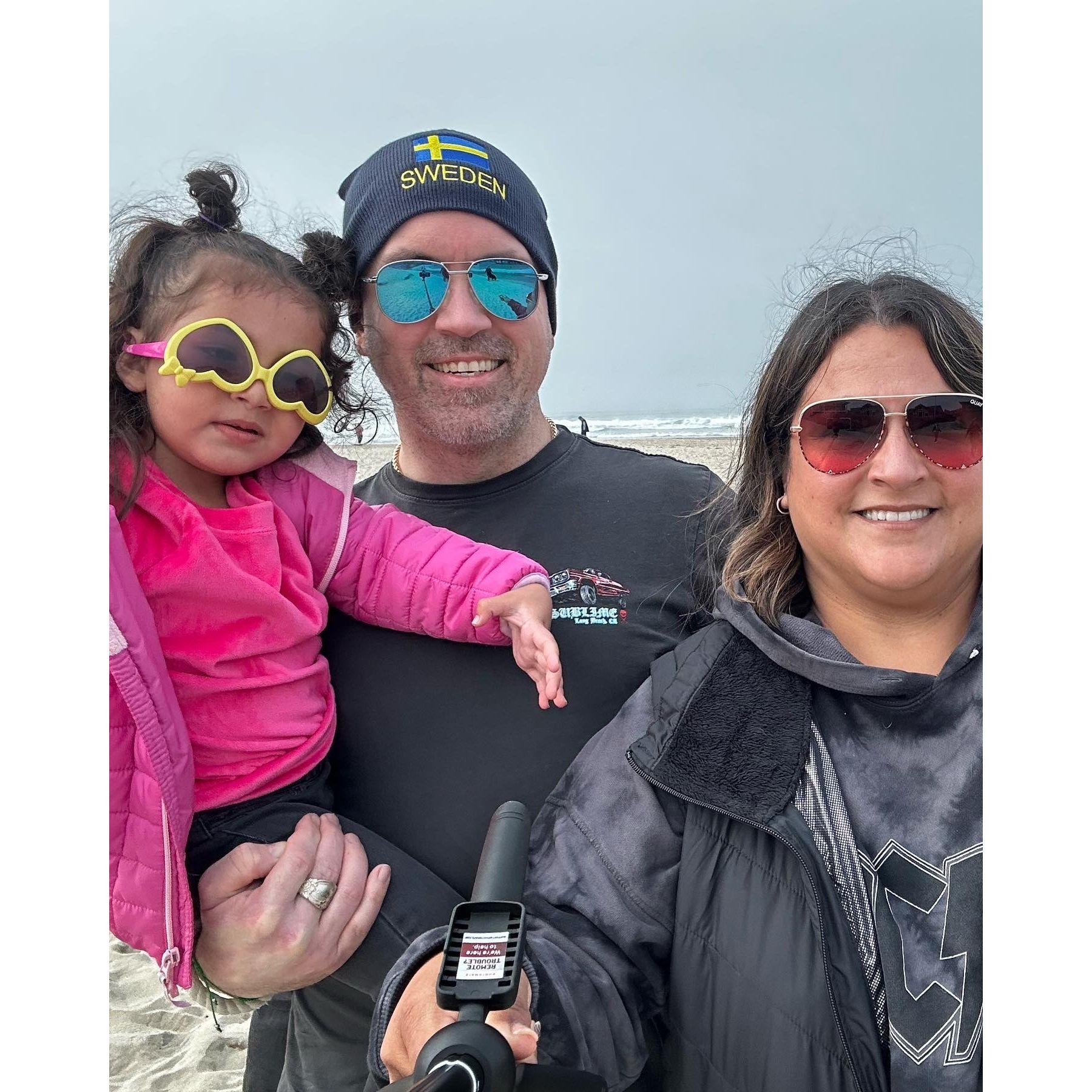 Our first Gia road trip to the Ocean.