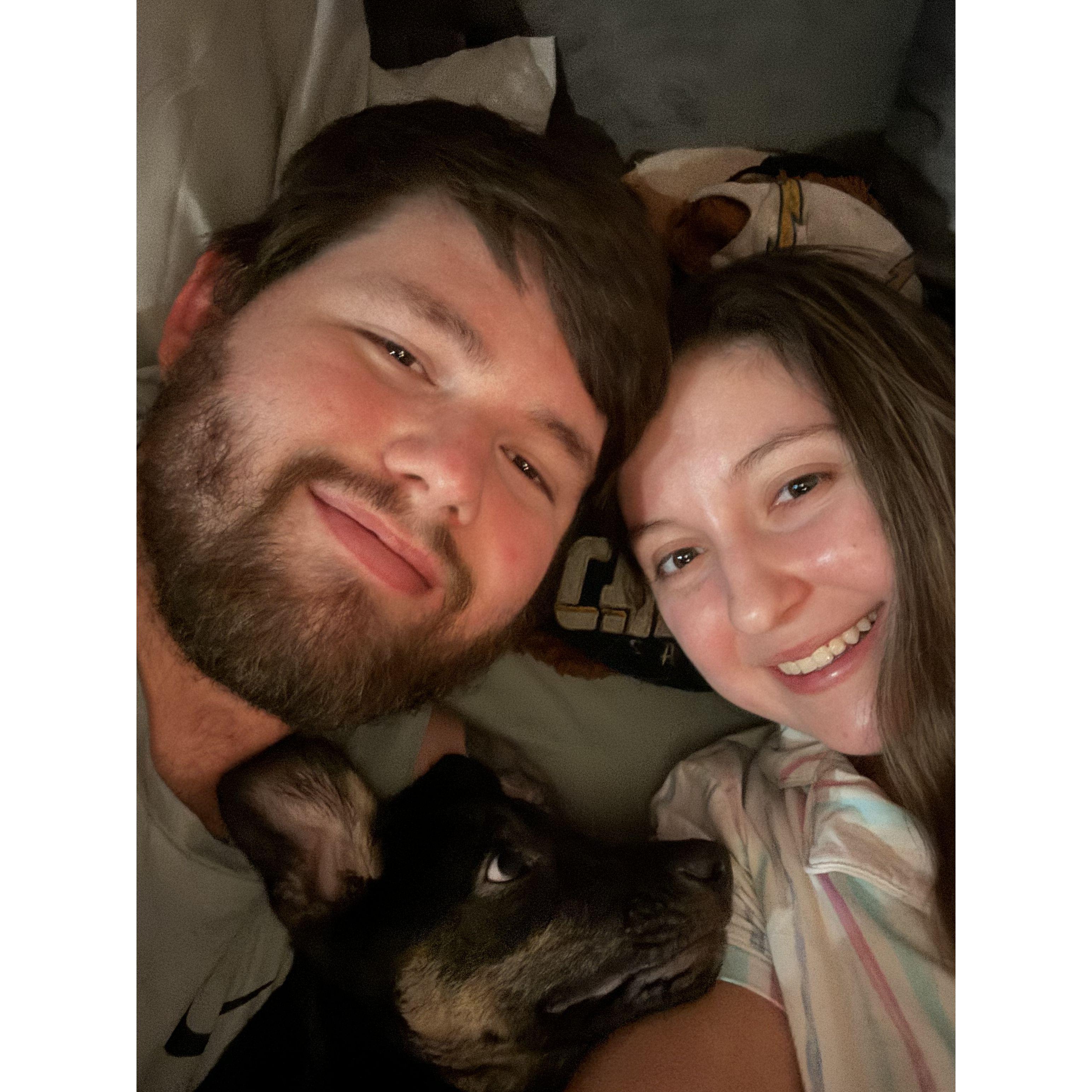 Snuggles with Morgan
