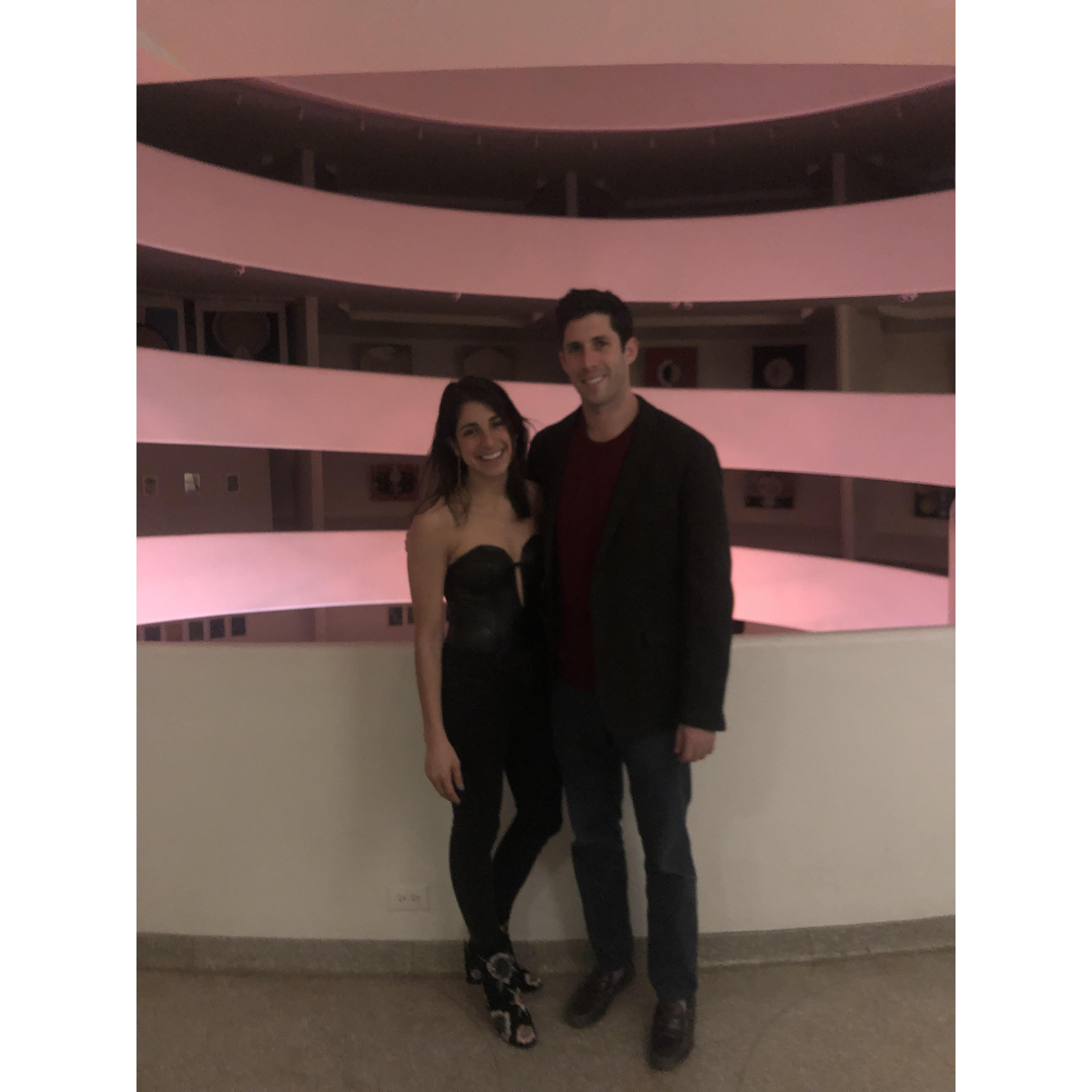 Bennett and Julia at an event at the Guggenheim #InvitesByMarjorie