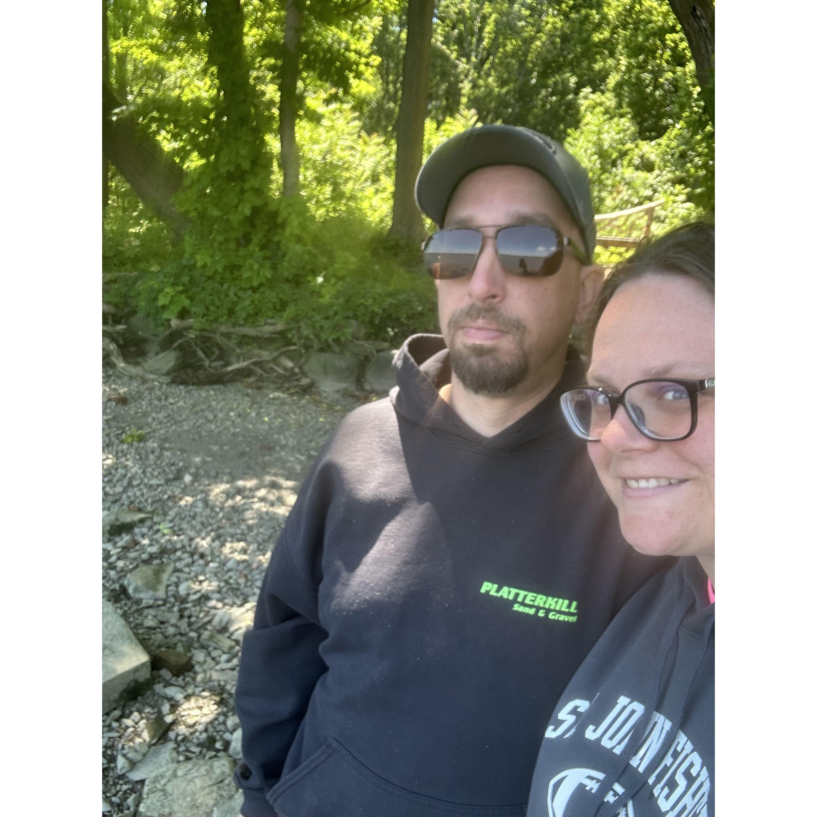 Hiking along the Hudson River