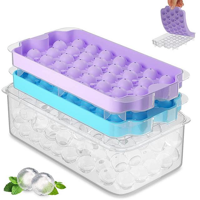 TINANA Clear Ice Maker Upgrade 2 Inch Clear Ice Cube Tray Make 8 Large  Squar