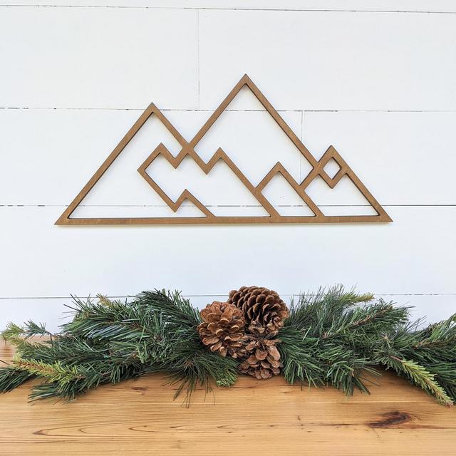 Geometric Mountains wall hanging |...