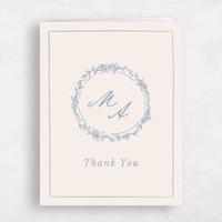 Beige Wedding Thank You - Violet Portrait