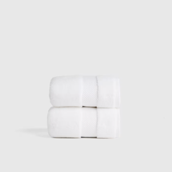 Turkish Ultra Plush Hand Towel (Set of 2) in White