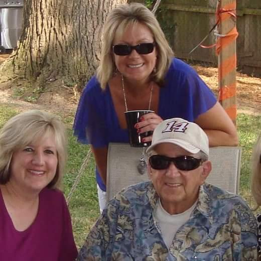 My nephew's grad party with my Dad and Val- 2011