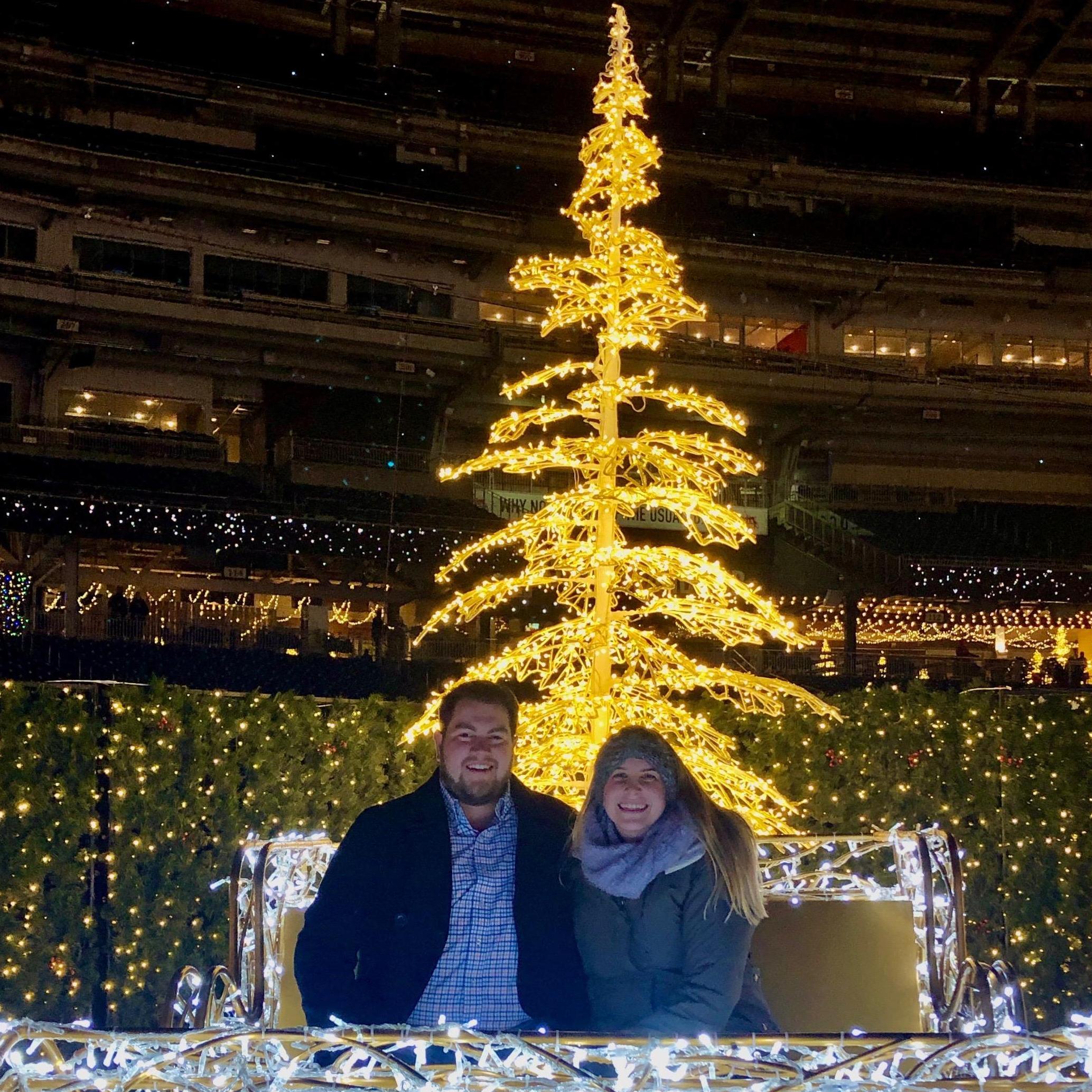 A "colleague excursion" to see the Christmas Lights at Nationals Park