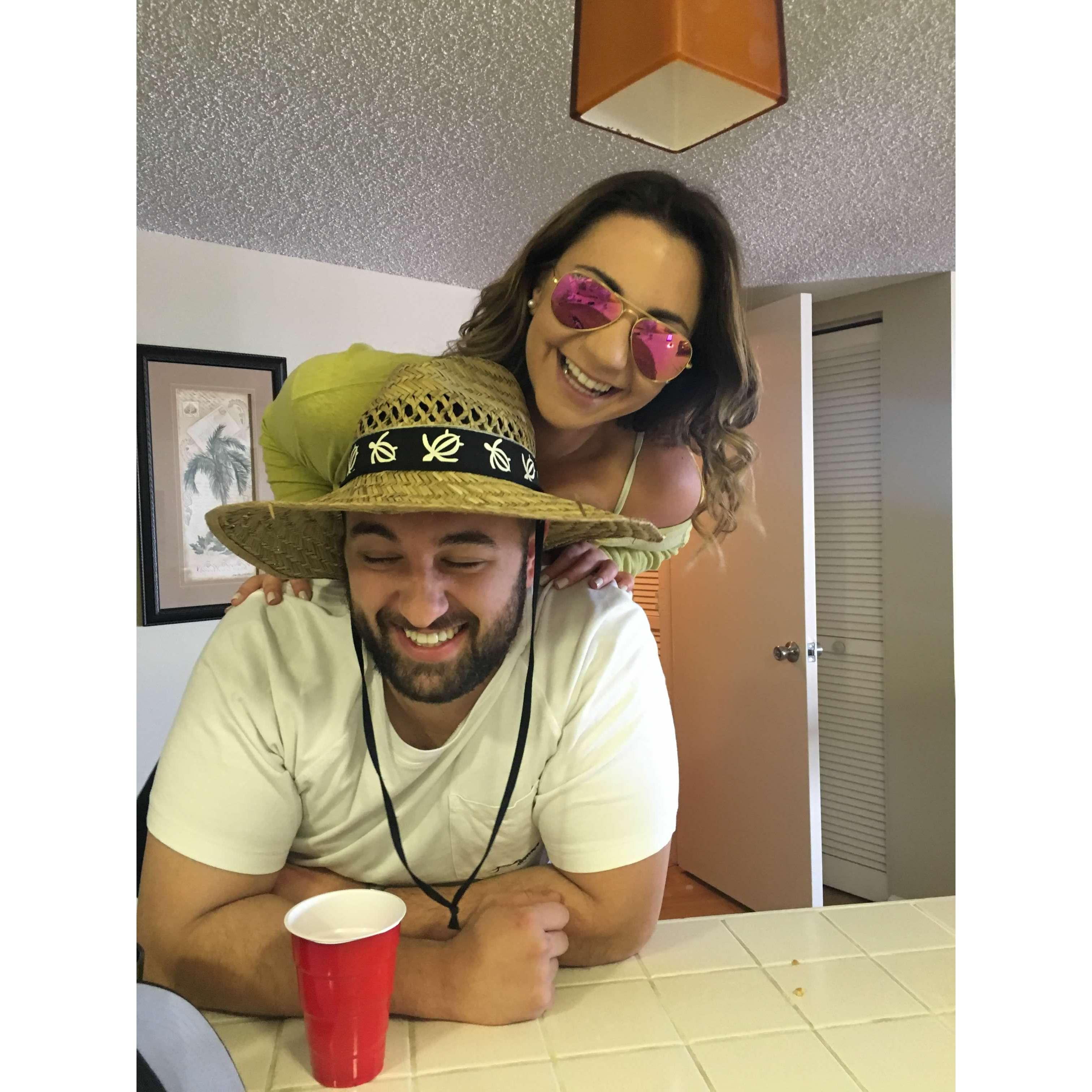 Our first picture as a couple!