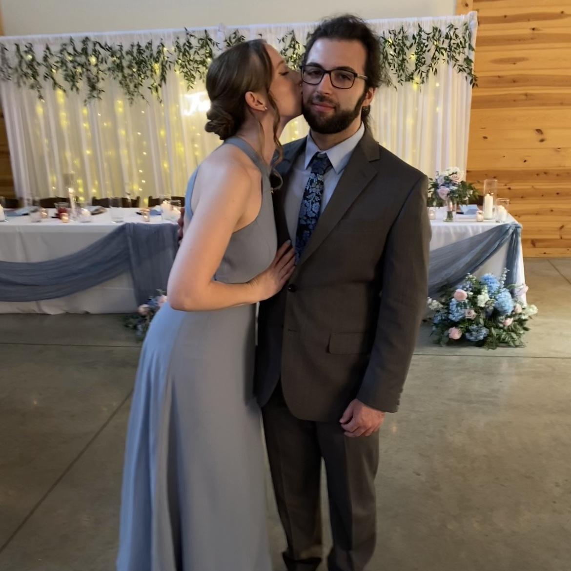 At Gabby and Jake's wedding (he loves me I swear)